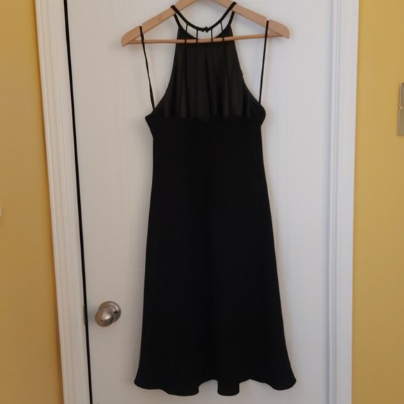 Black Halter-Style Petite Dress - Size 14P - Worn Once - Picture 2 of 8
